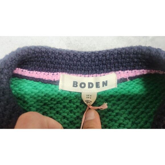 Boden Women's Size 2 Green Libby Knitted Jacket NWT - Picture 5 of 8